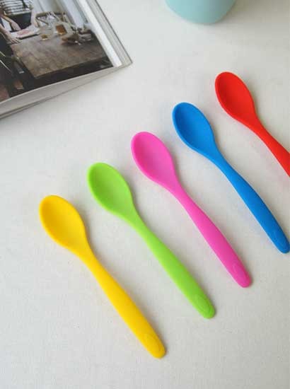 뉴 실리콘 비비드 이유식 스푼 5color