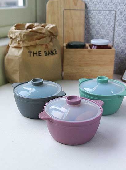 파스텔 실리콘 찜기 미니 500ml 3color